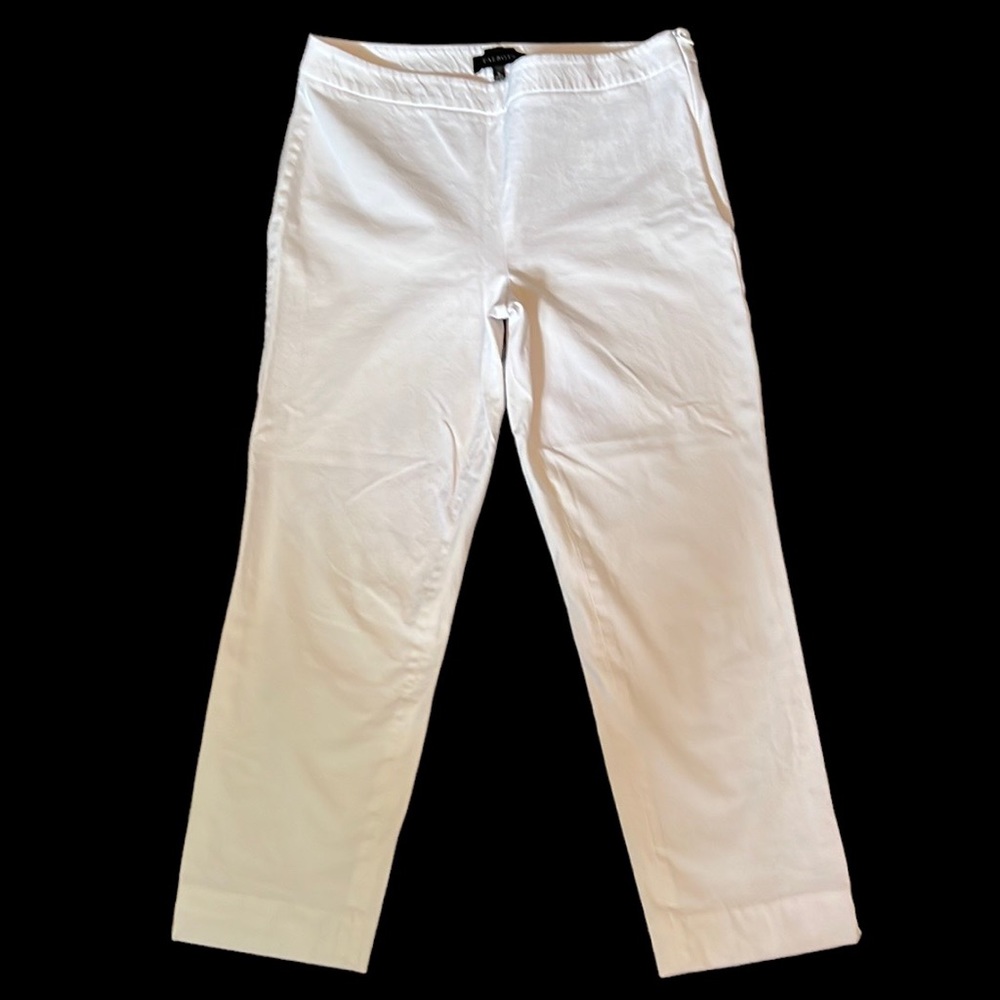 Talbots Womens White, Ankle Length, Pants,  Size 8